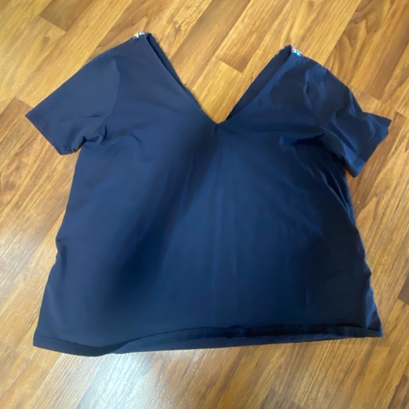 SHEIN large deep v cut t-shirt - Picture 2 of 3